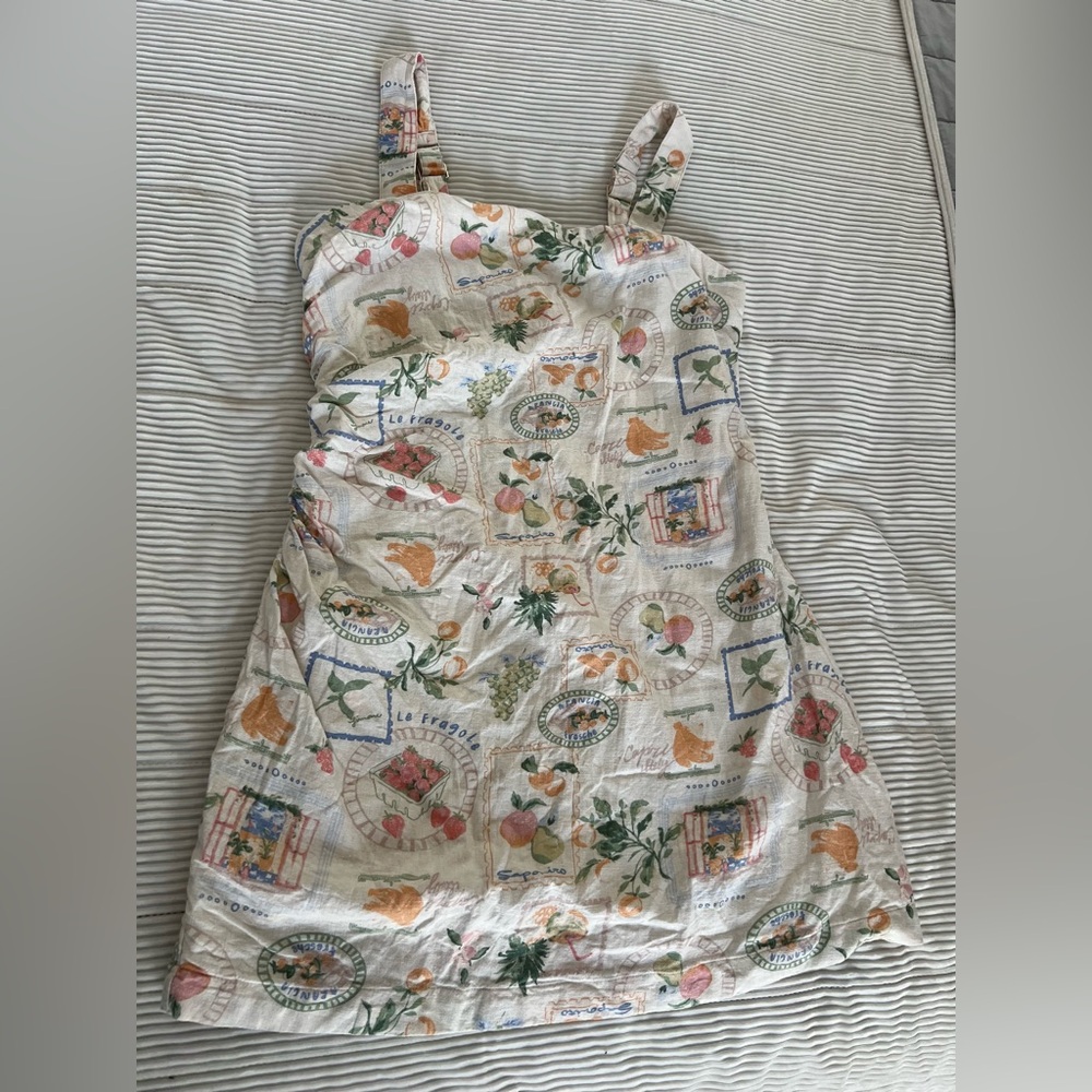 Abercrombie & Fitch Floral Linen Dress